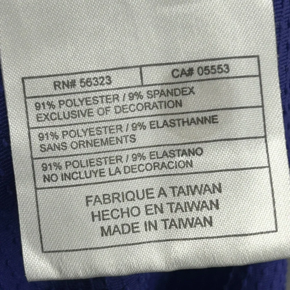 Nike Polo Shirt Womens XL Blue 1/4 Zip Short Sleeve Golf Performance Dri‎ Fit